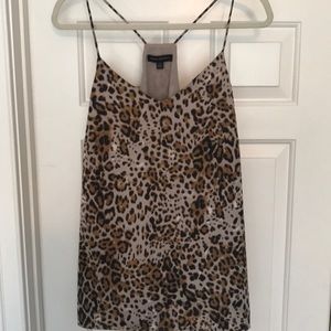 BANANA REPUBLIC silk cheetah print top!